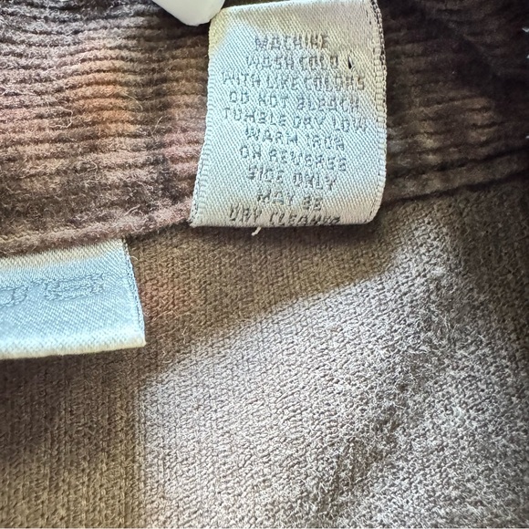 Chico’s Brown Corduroy Military Jacket Hook & Eye Grommet Front size 1 - Picture 10 of 14